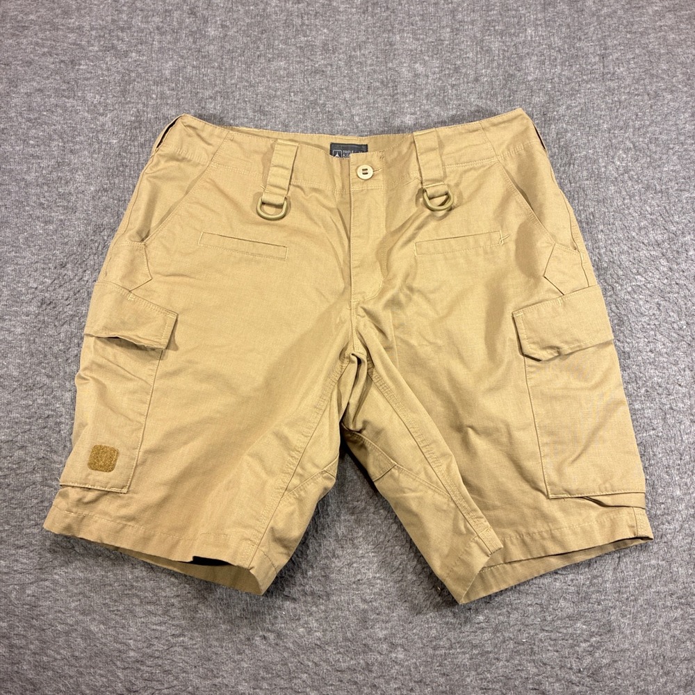 Triple Aught Design Force 10 Cargo Shorts Mens 34 Tan Ripstop Tactical Travel